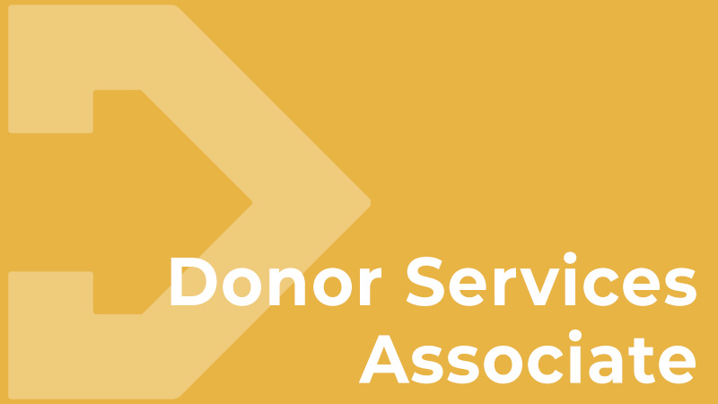 Donor Services Associate